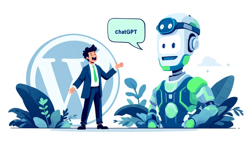 ChatGPT chatbot floating widget on a WordPress site