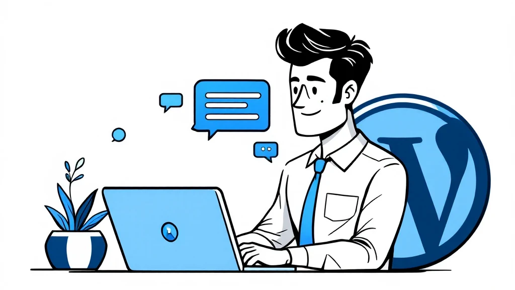 AI chat widget floating on a WordPress website homepage